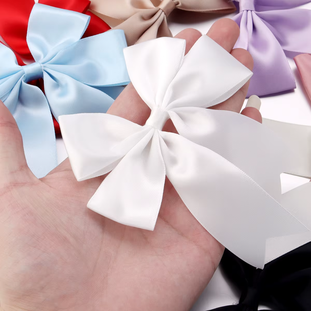 (4 pièces/paquet) 12*13cm nœuds de ruban coloré grande taille