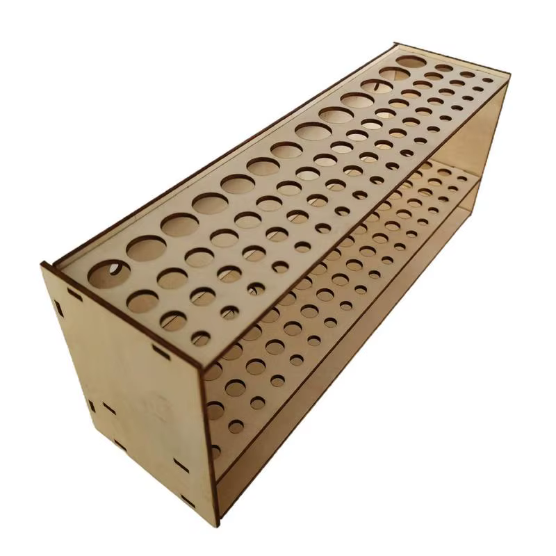 67 trous porte-pinceau support en bois