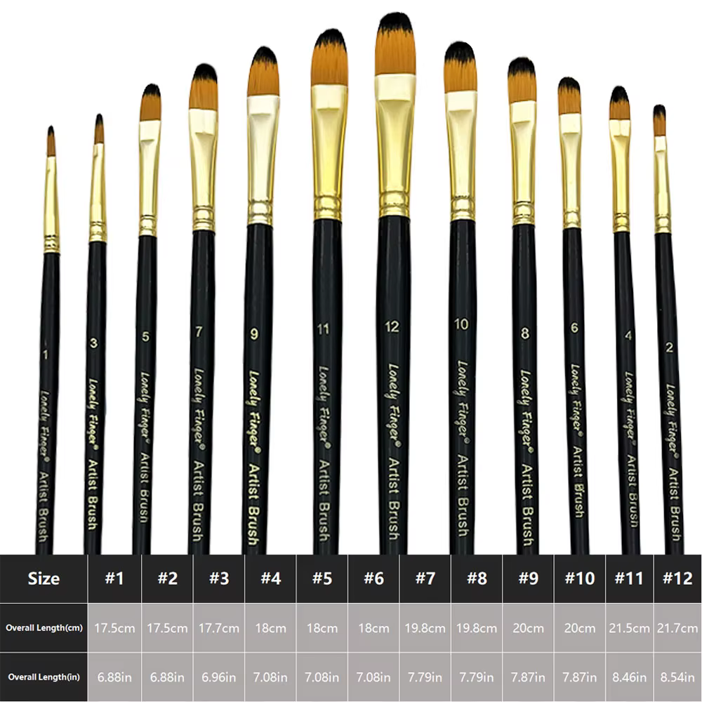 Ensemble de pinceaux pour artistes
