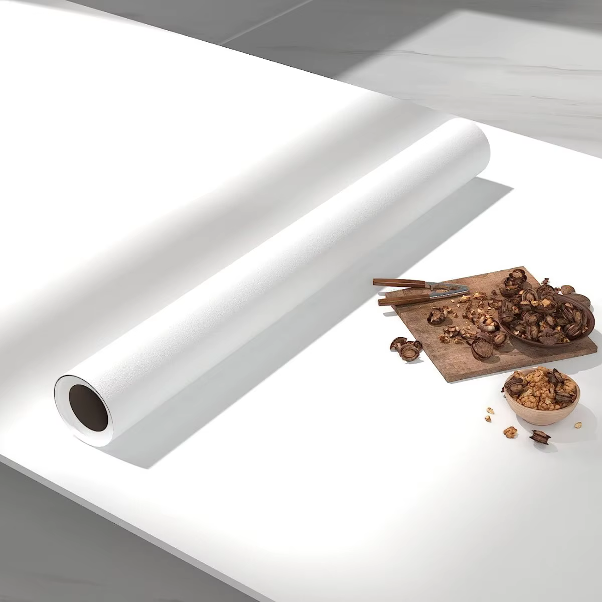 1 rouleau mat PVC imperméable à l'eau bricolage auto-adhésif vinyle papier peint armoires de cuisine bureau Contact