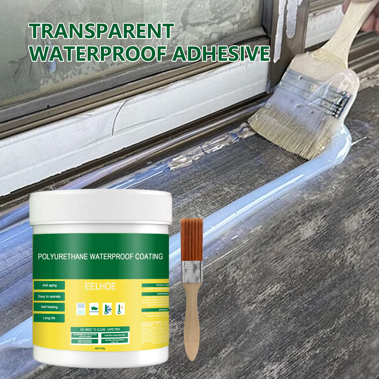 Agent d'étanchéité transparent