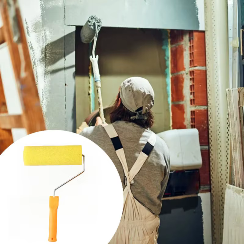 Petits rouleaux de peinture avec cadre à rouleau