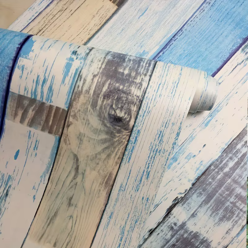 Papier peint auto-adhésif à grain de bois