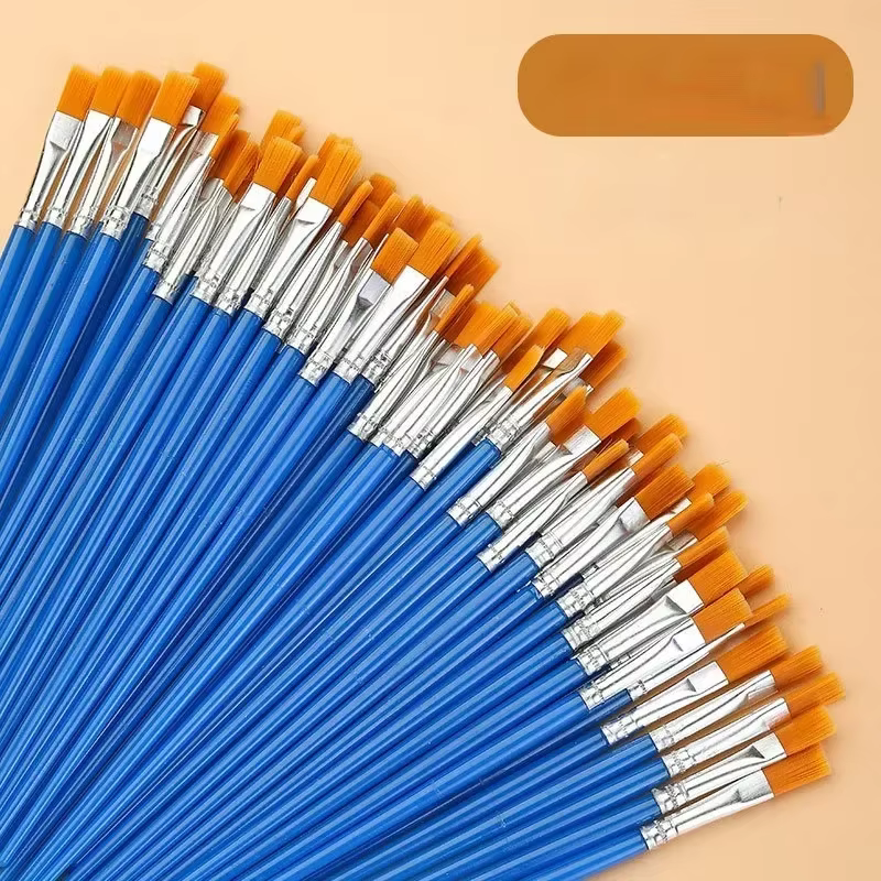 Ensemble de pinceaux acryliques avec huile d'interconnexion artisanale