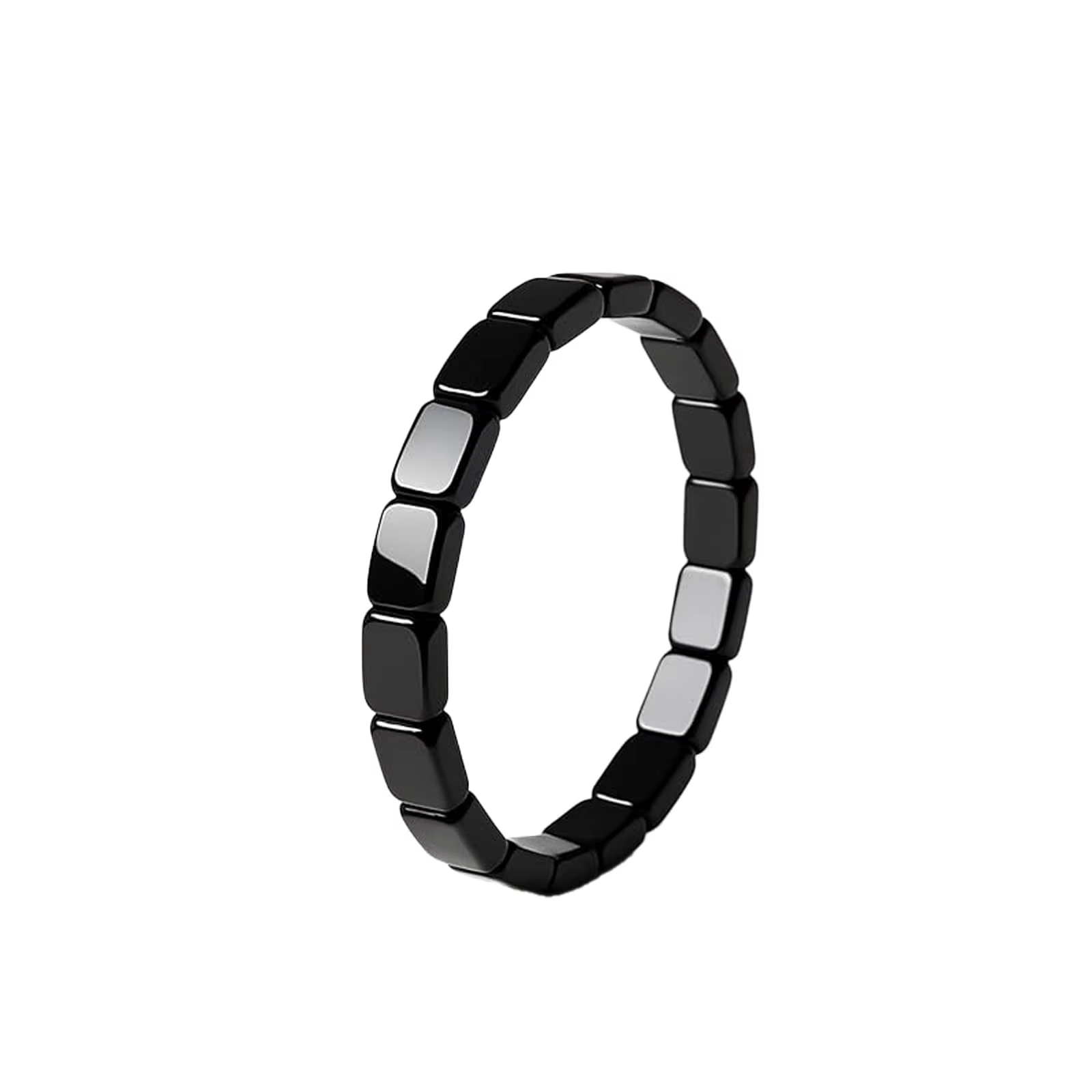 Bracelet en hématite, retrouvez votre énergie et votre confiance, pierre d'hématite naturelle, bracelet extensible en perles, bracelet de guérison, cadeau inspirant, bijoux