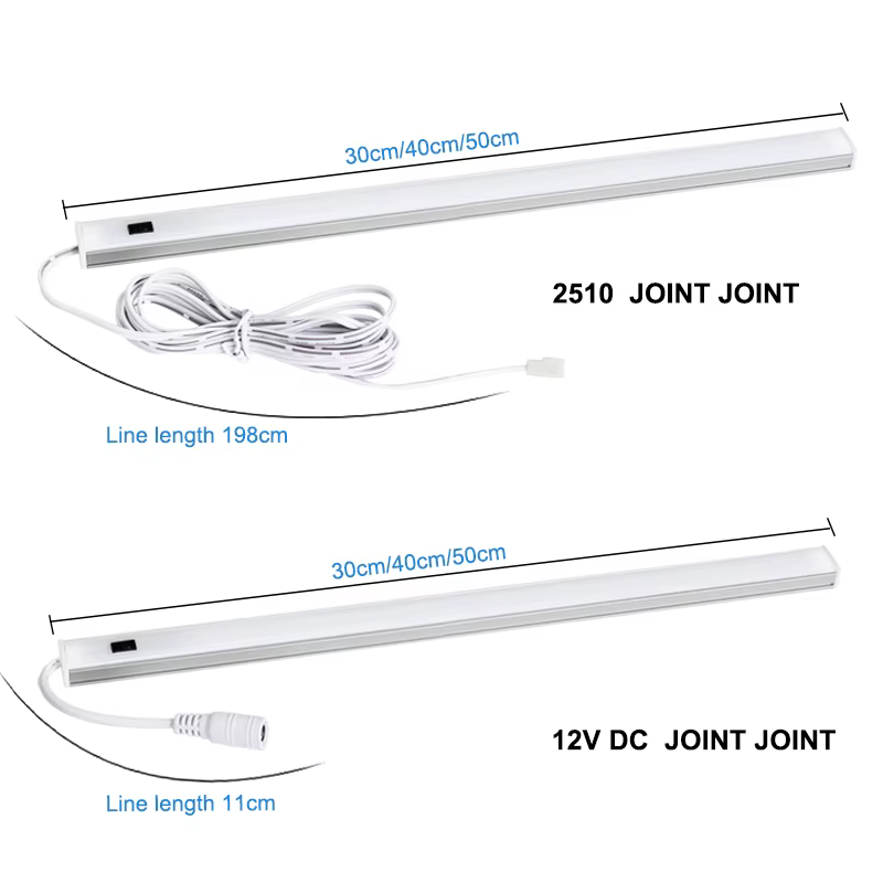 Lumière LED sous-meuble lumières pour cuisine interrupteur de balayage manuel PIR capteur de mouvement placard garde-robe lampe 30/40/50 cm LED veilleuse