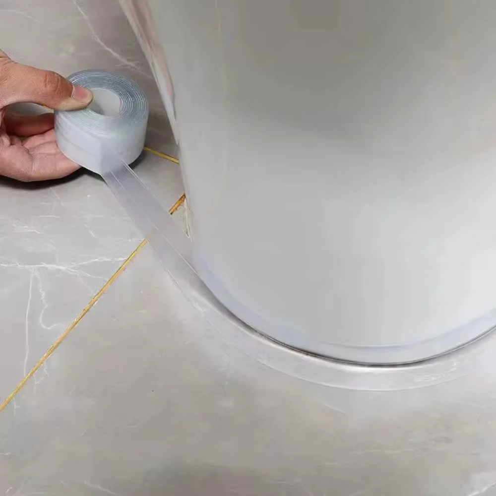 Ruban adhésif transparent imperméable pour cuisine et salle de bain