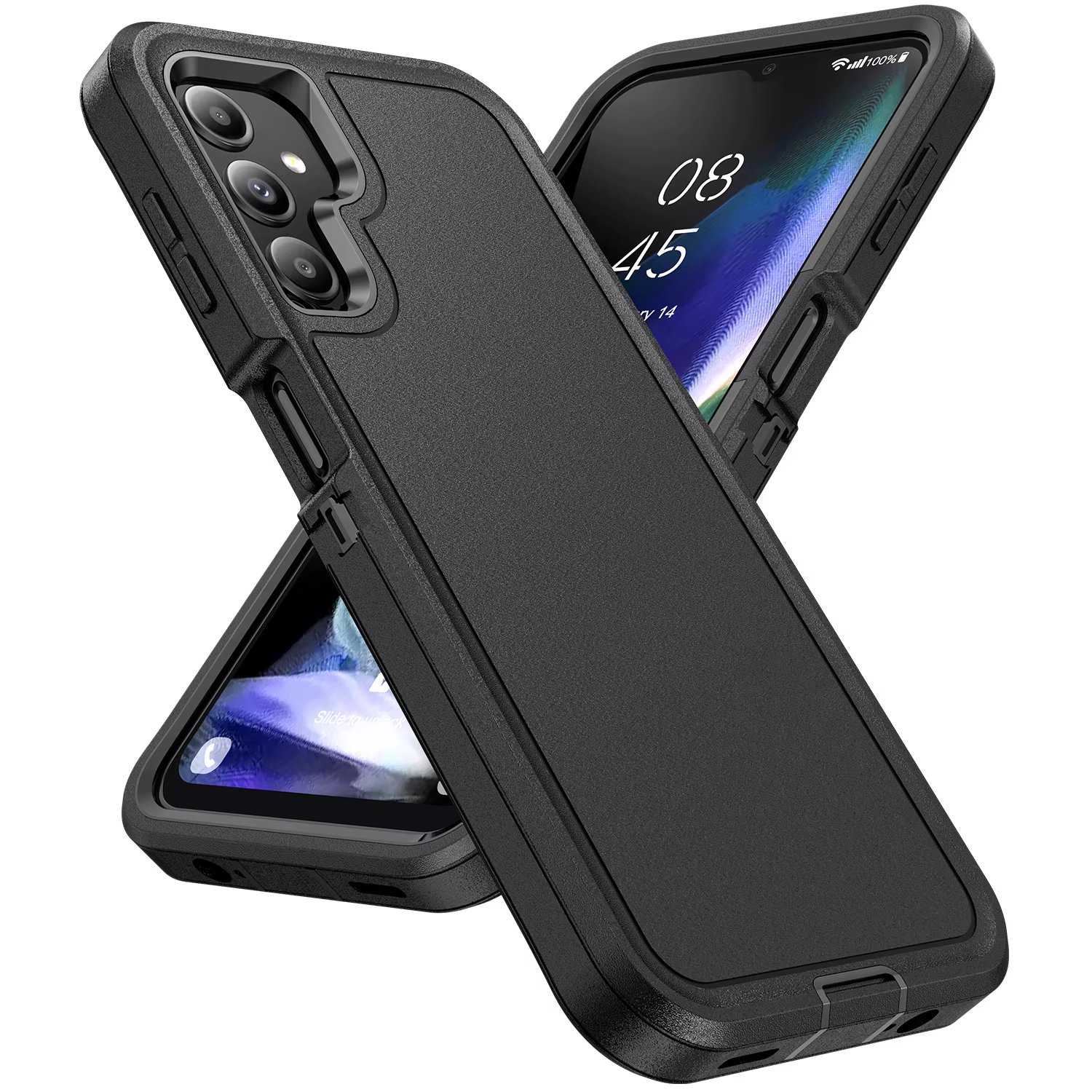 Coque de défense antichoc avec armure hybride 3 en 1, étui robuste pour Samsung Galaxy A15 A14 A13 A06 A16 A56 A36 A26