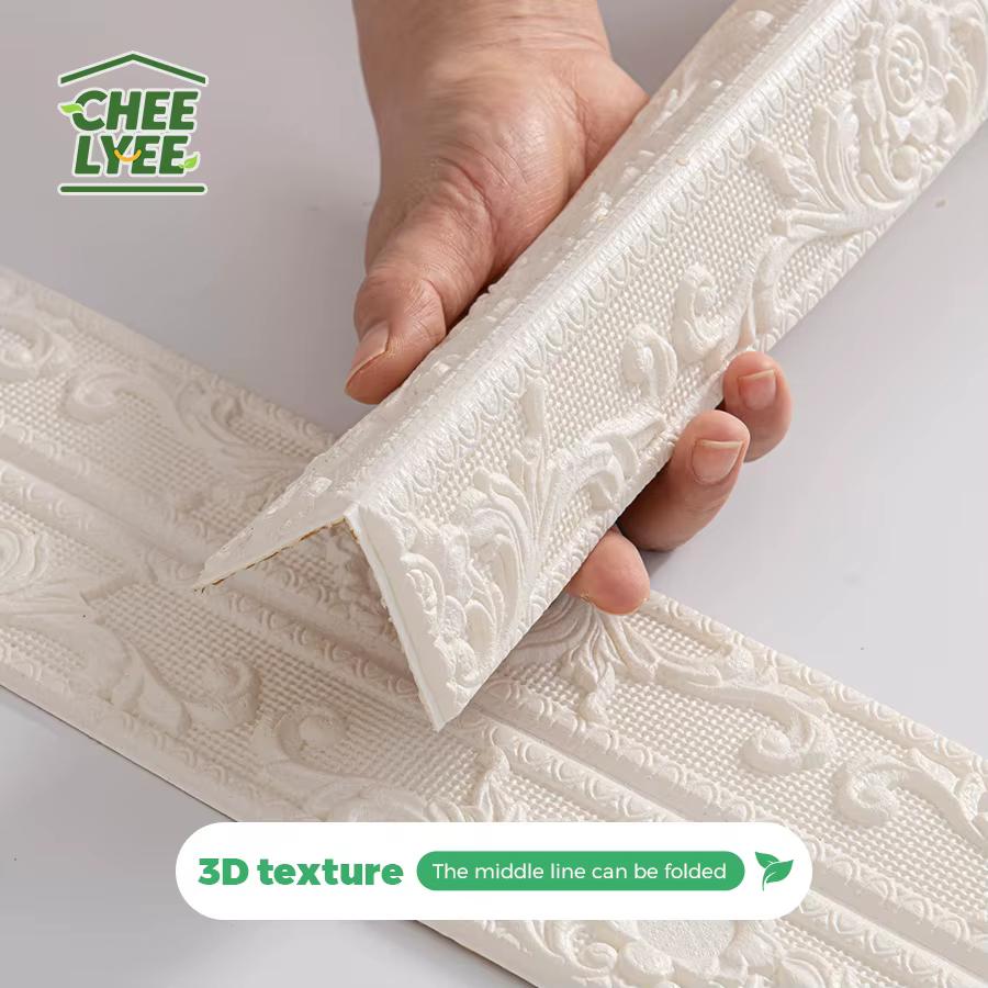 1/4 rouleau Sxp bande de chant auto-adhésive Sxp autocollant de taille mousse garniture d'angle