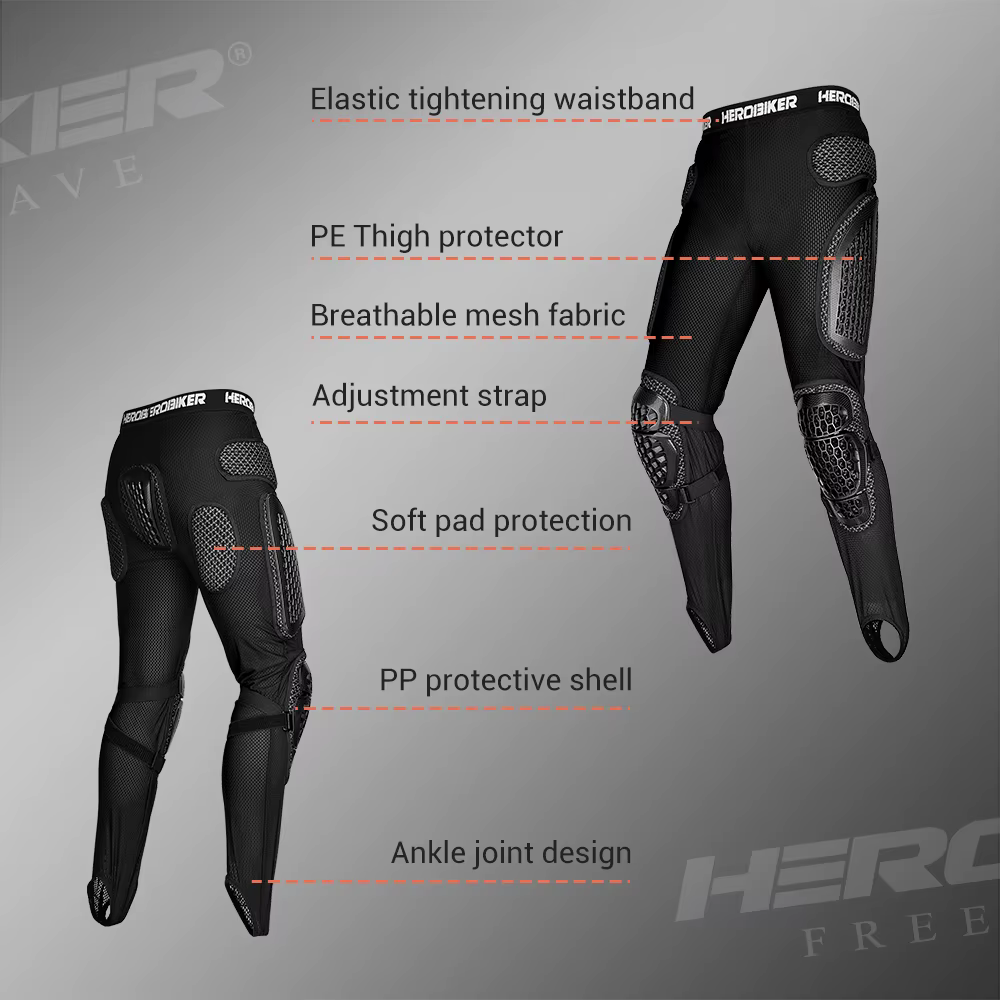 Pantalon de moto pour homme, anti-chute, pantalon de course de motocross, pantalon de moto résistant à l'usure, pantalon de moto avec protection des hanches