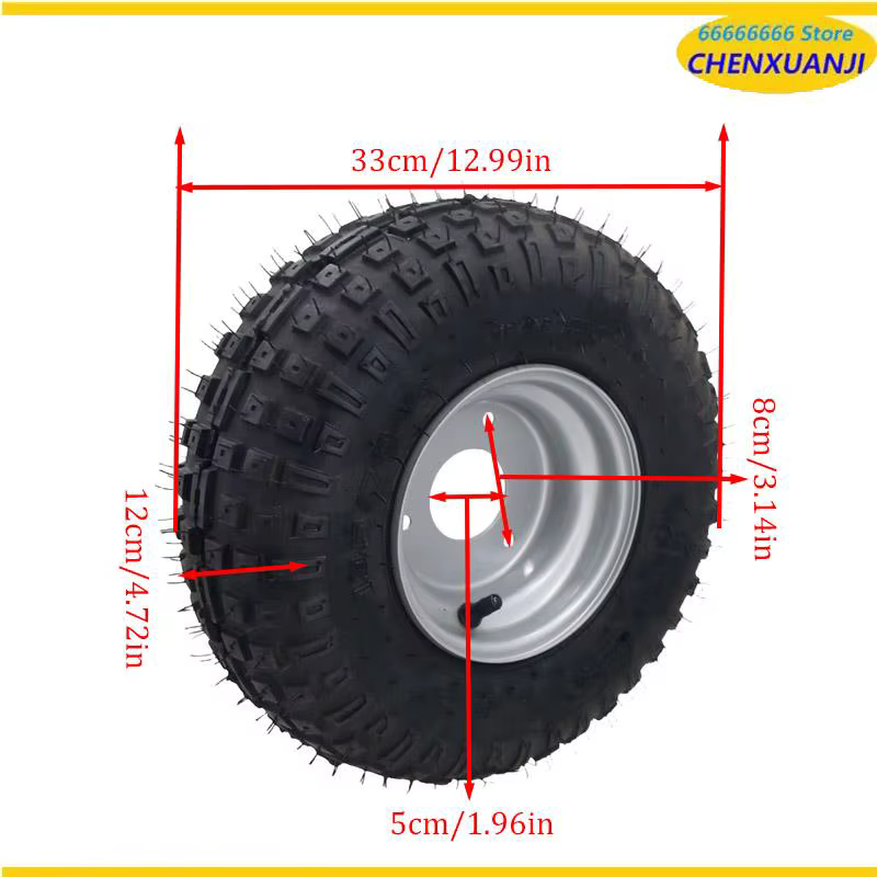 NOUVELLES roues ATV de haute qualité de 6 pouces avec pneus 145/70-6, adaptées aux jantes en fer de 6 pouces pour karting, buggy, ATV, quad