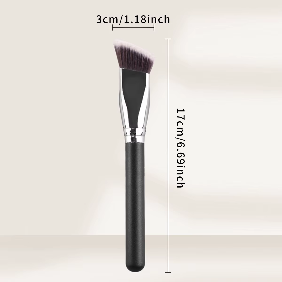 Pinceaux de maquillage pour Contour de poudre liquide coudée, crème, Blush, fond de teint liquide, brosse de mélange, outils de beauté professionnels coudés