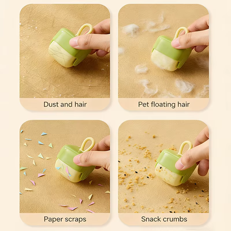 Rouleau anti-peluches portable et lavable, réutilisable, pour enlever les poils d'animaux et la poussière des vêtements, idéal pour la maison et les voyages, outil de nettoyage super adhésif