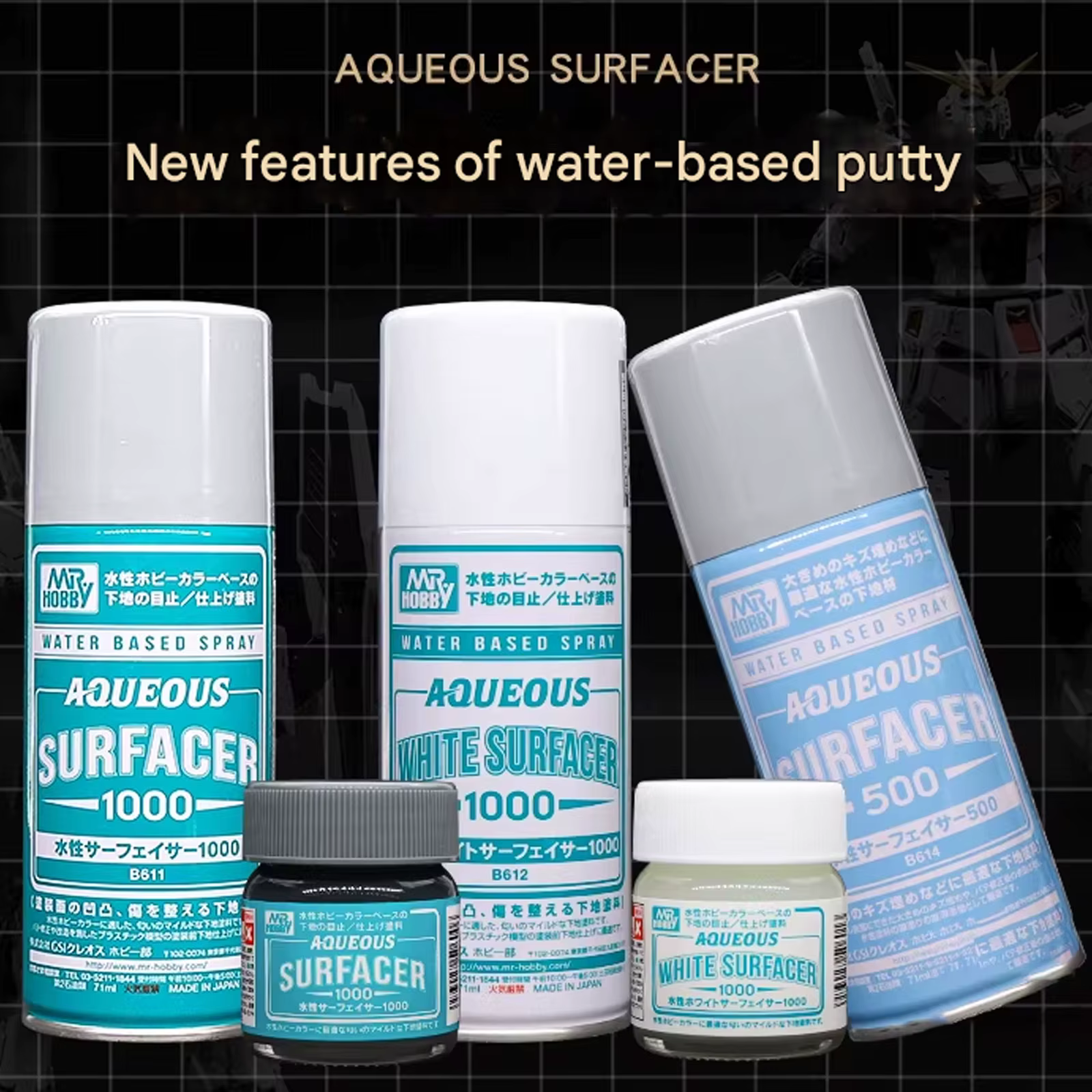 Nouveau SF283~SF292 Aqueous Surfacer 40ML