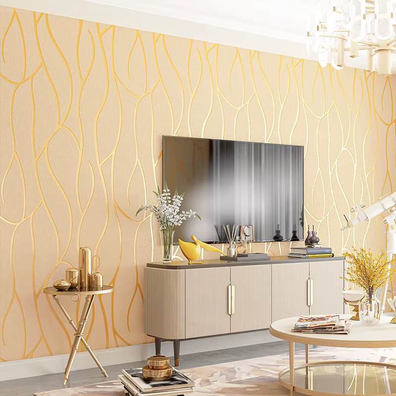 Papier peint à texture géométrique moderne, papier peint rayé pour chambre à coucher, salon, canapé, murs de télévision, décoration murale, papier peint pour la maison, Papel De Parede