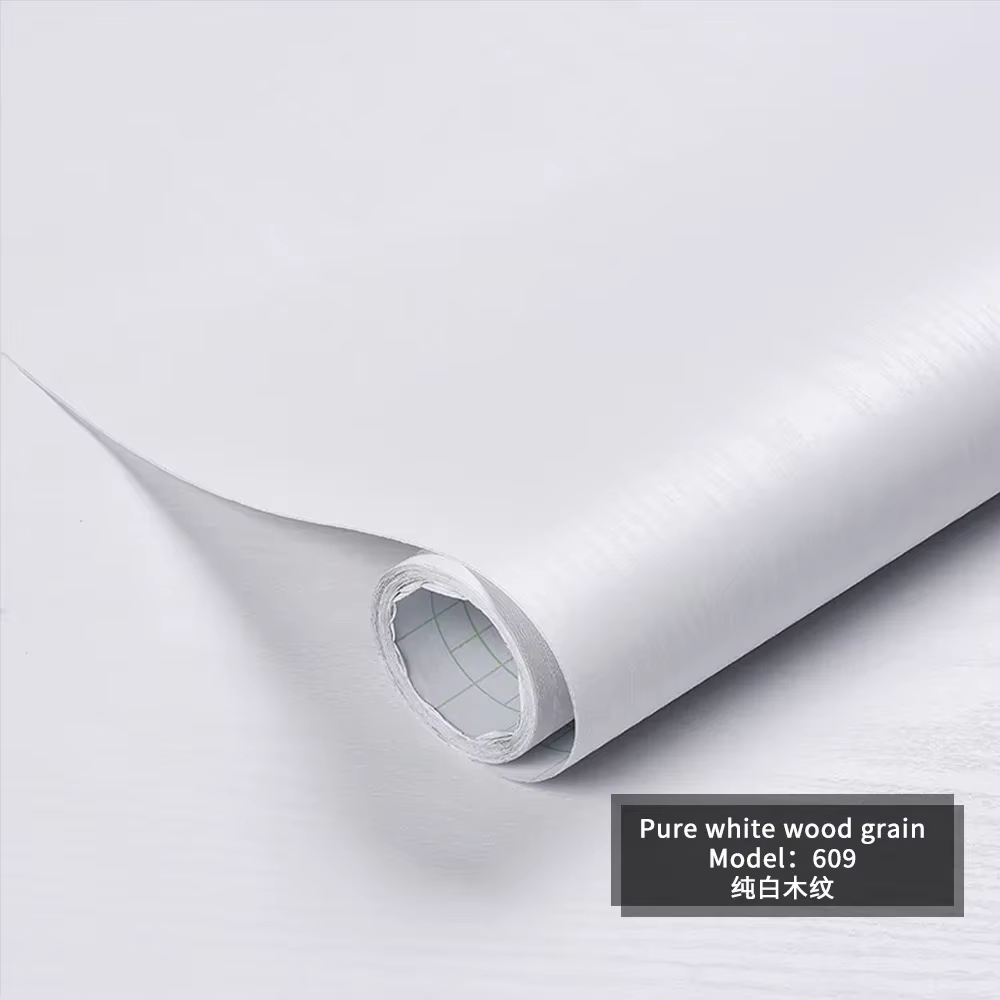 Papier peint auto-adhésif imperméable à l'eau à effet bois pour tables