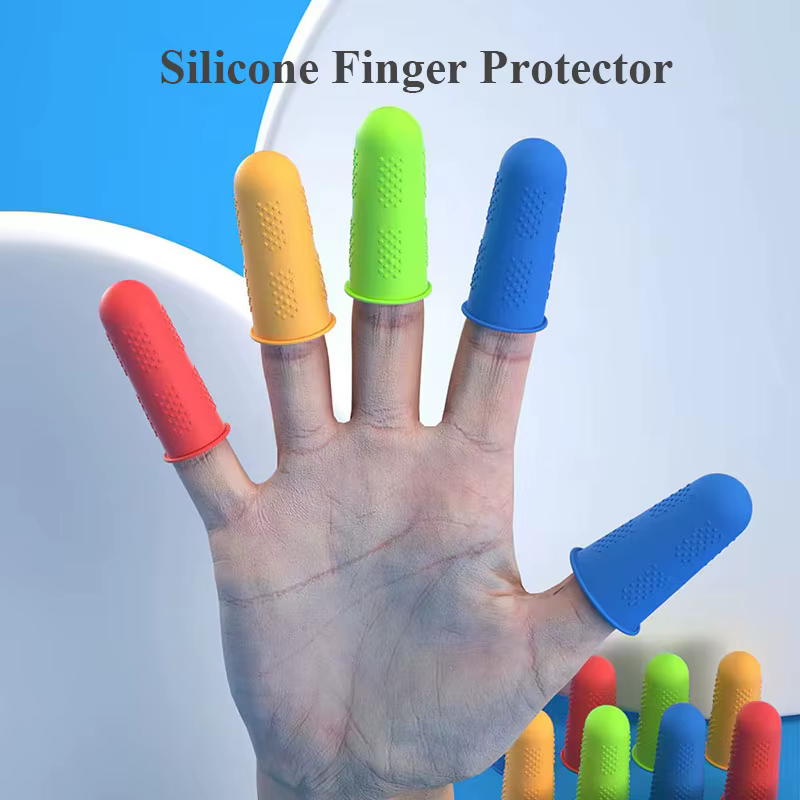 Protecteur de doigts en Silicone, Anti-coupure, antidérapant, fait à la main, résistant à la chaleur, outils de cuisine