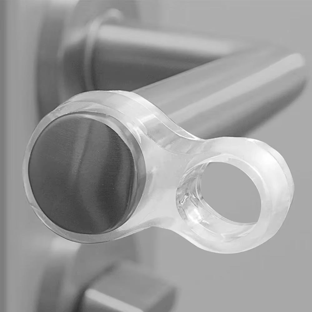 Butée de porte transparente