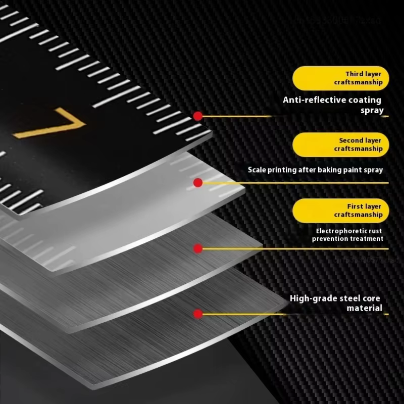 Ruban à mesurer autobloquant en acier 5m