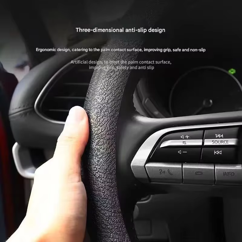 Housse de volant de direction 2025 – Nouvelle protection universelle quatre saisons en silicone avancé ultra-mince antidérapant pour voiture