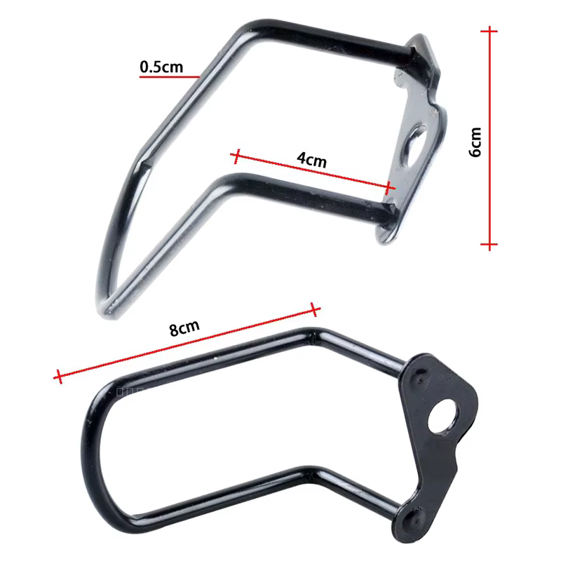Protection de dérailleur arrière vtt, protecteur universel en acier pour cintre de dérailleur, Protection contre les chocs de vélo