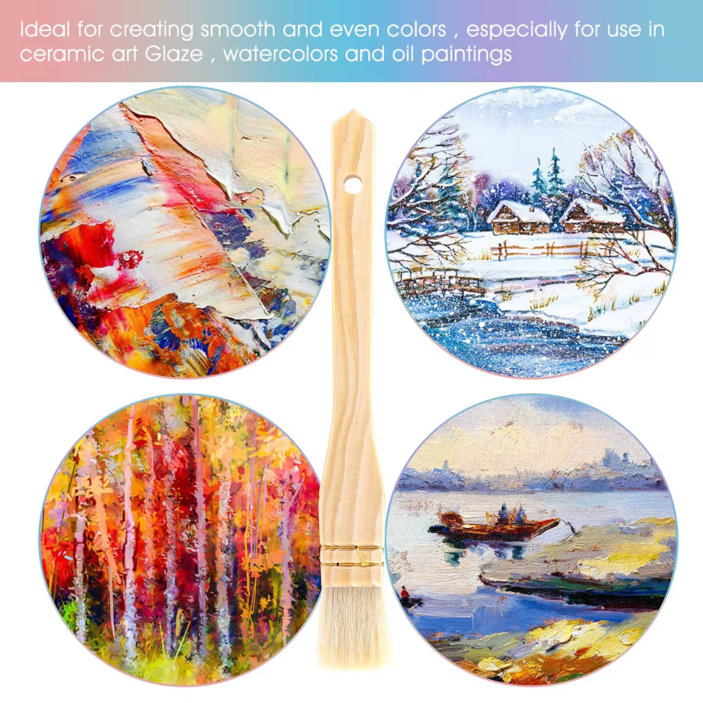 1/3 pièces pinceaux de peinture plats pour artiste