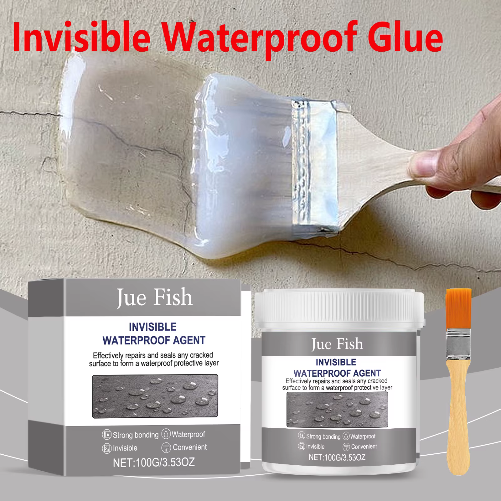 Colle isolante pour revêtement de mastic Transparent
