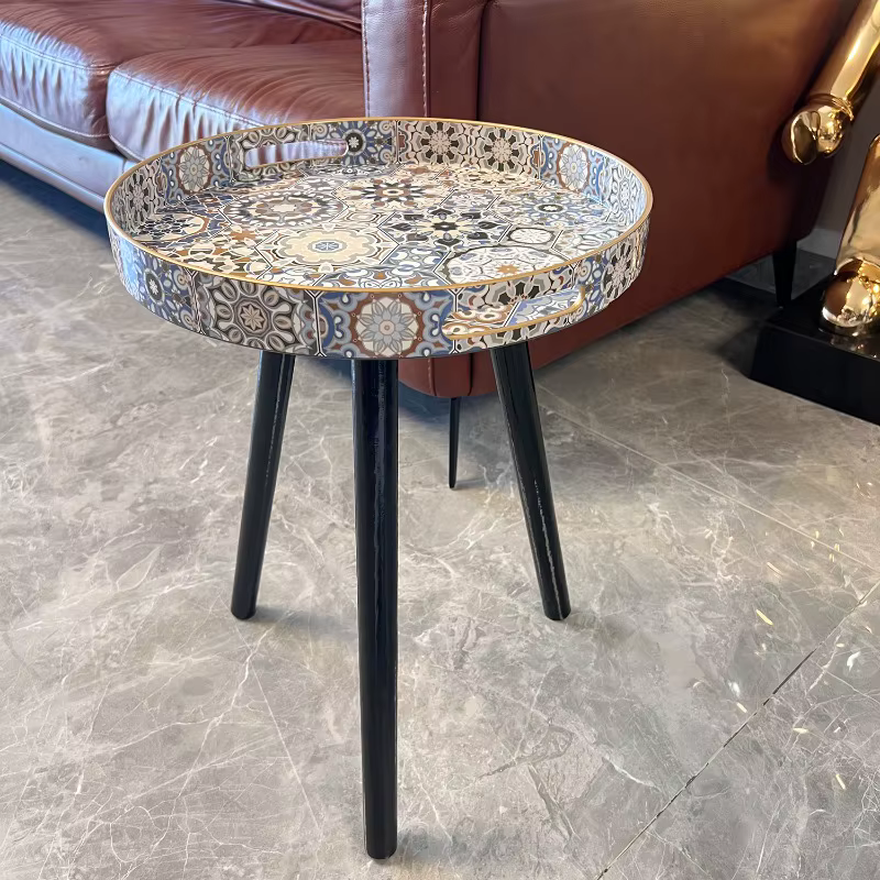 Table basse bohème thé table basse extérieure amovible tables rondes simples meubles multifonctionnels chevet Таблица عchter و