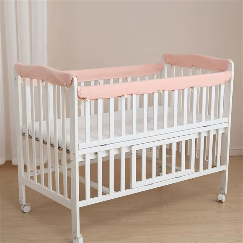 Protecteur de bord souple pour lit de bébé, ensemble de protection pour berceau de bébé, couverture enveloppée, bande Anti-Collision
