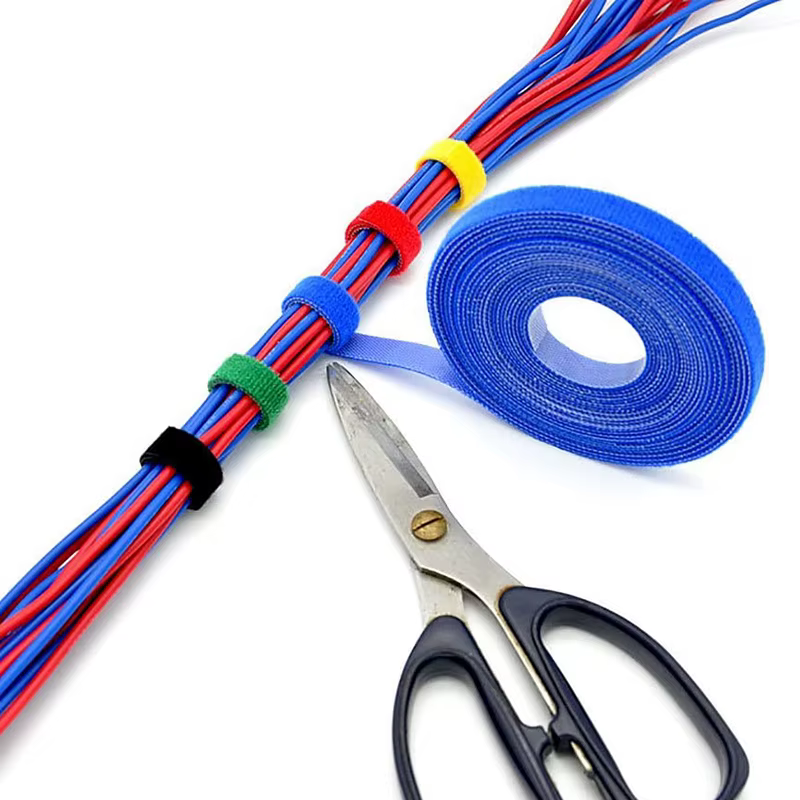 5 M/rouleau 10/15/20/25/30/50mm ruban de fixation réutilisable attaches de câble Double face crochet rouleau