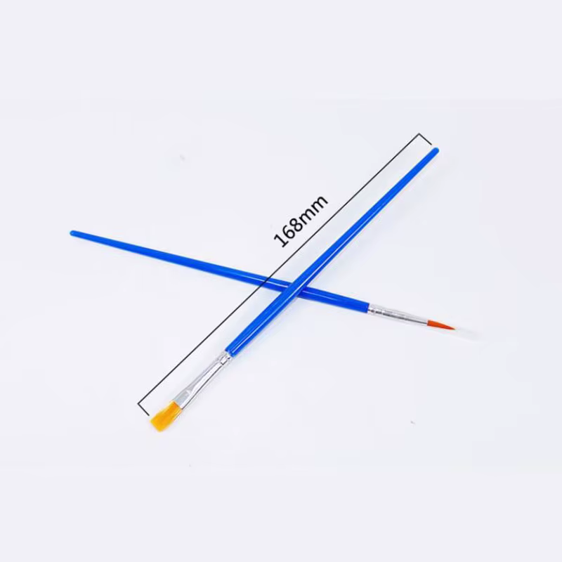 Pinceaux Plats pour Peinture, Petit Volume, Accessoires Essentiels, 50 Pièces