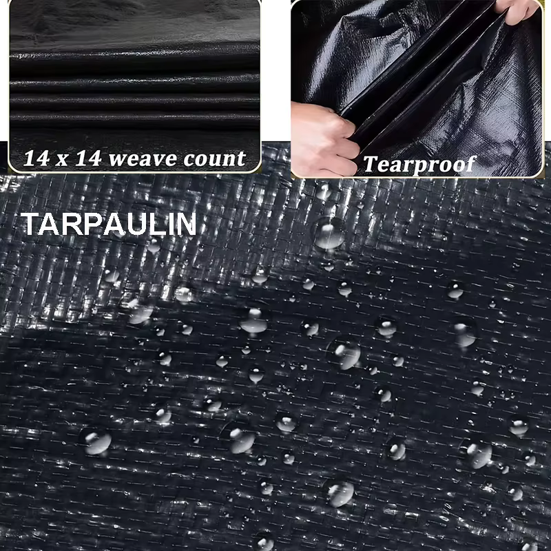 Bâche noire robuste, imperméable