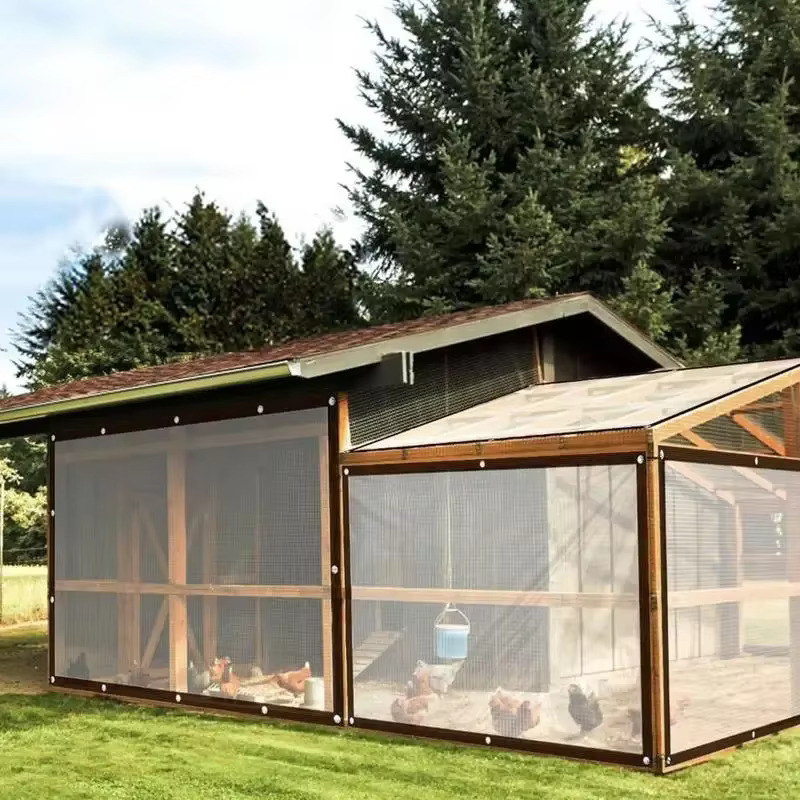 Film PVC Transparent Imperméable à la Pluie pour Terrasse Extérieure TarLII