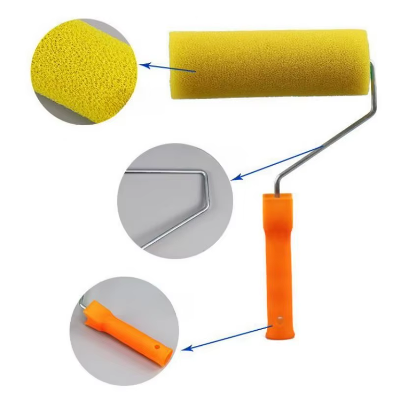 Petits rouleaux de peinture avec cadre à rouleau