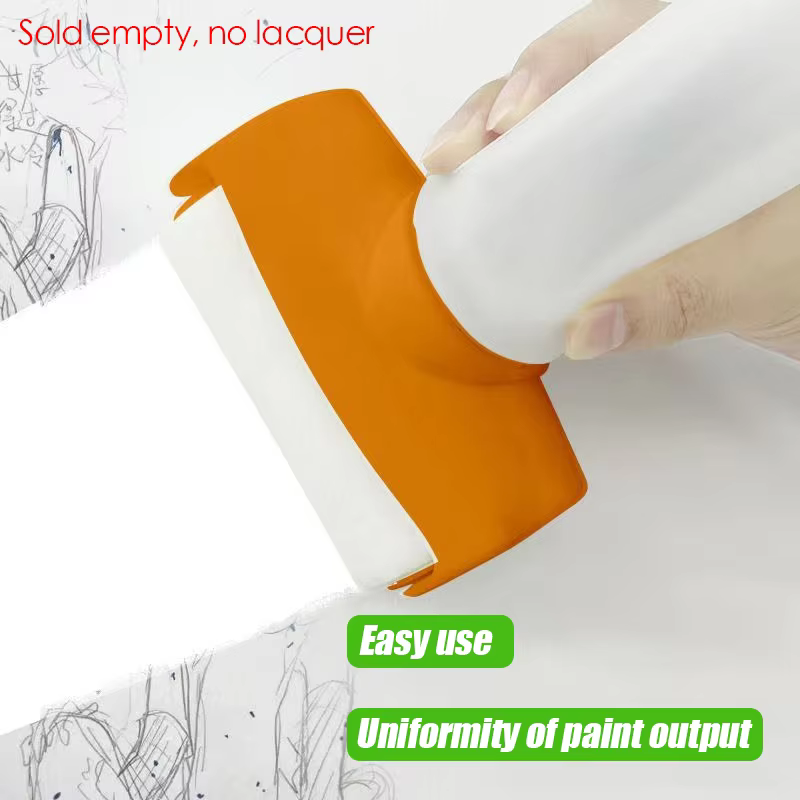 Mini bouteille à roulettes de 100/300/500ml, pour petits travaux de réparation, matériau PP, outil d'amélioration de l'habitat Portable anti-fuite, conteneur uniquement,