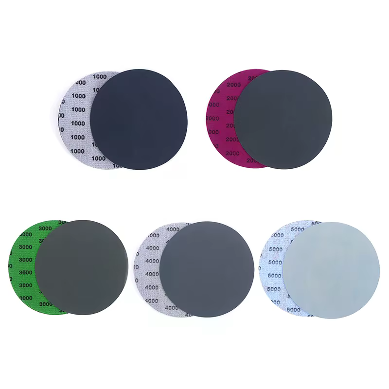 Pack de 15/25 disques de papier de verre de 5 pouces avec grains 1000 à 5000 pour le ponçage humide ou sec