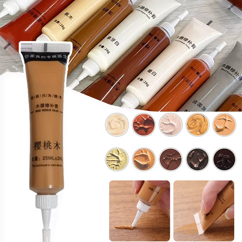 Peinture de finition de meubles en bois
