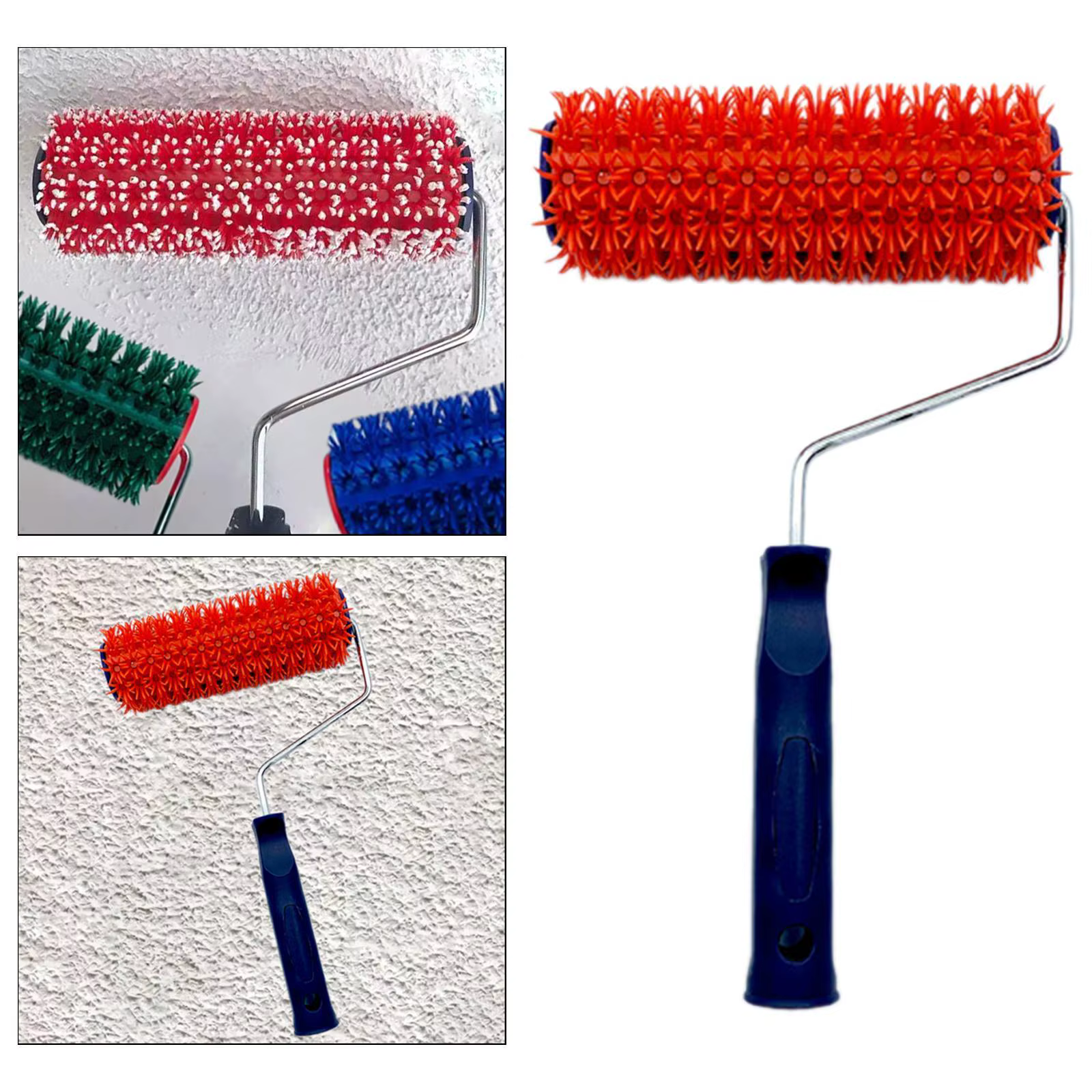 Rouleau à peinture à roulement fluide avec accessoire de poignée