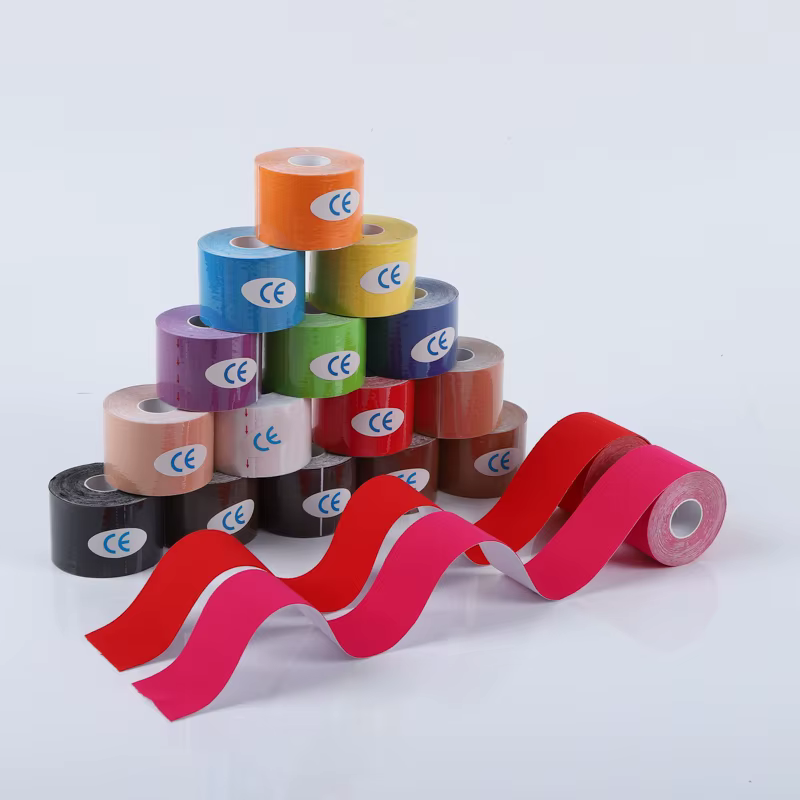 Bande autocollante de kinésiologie imperméable pour sport, Bandage athlétique, protection de récupération musculaire, cerclage, soulagement de la douleur, Tennis, gymnastique