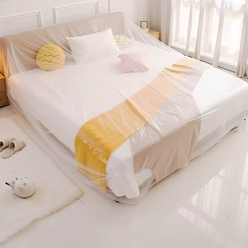 Housse de protection transparente en plastique pour meubles