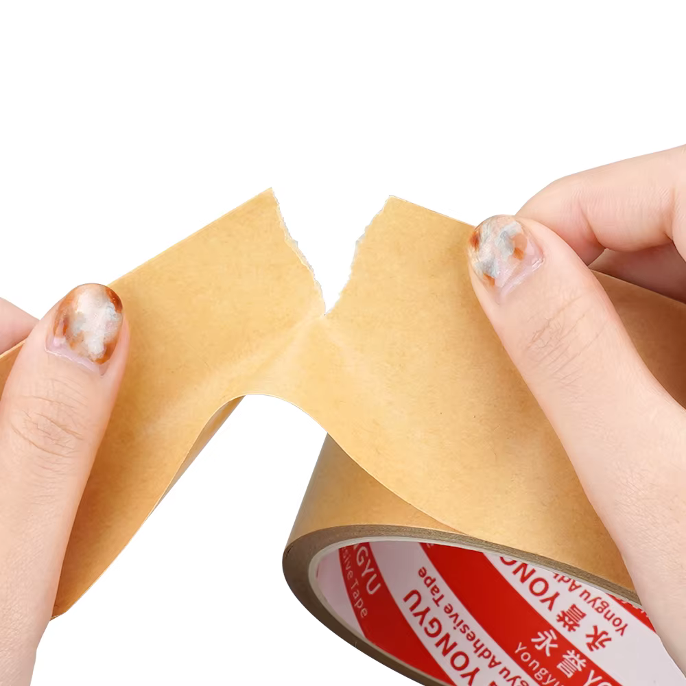 Ruban en papier Kraft brun robuste 10/20/50m