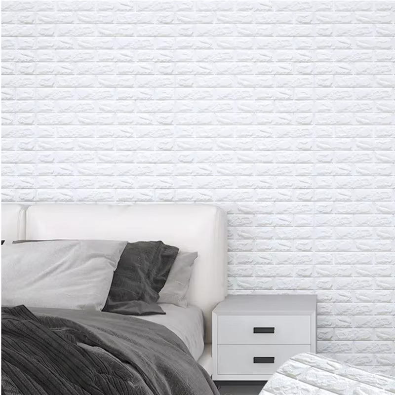 Papier Peint Autocollant 3D en Brique Souple 70cm x 2m