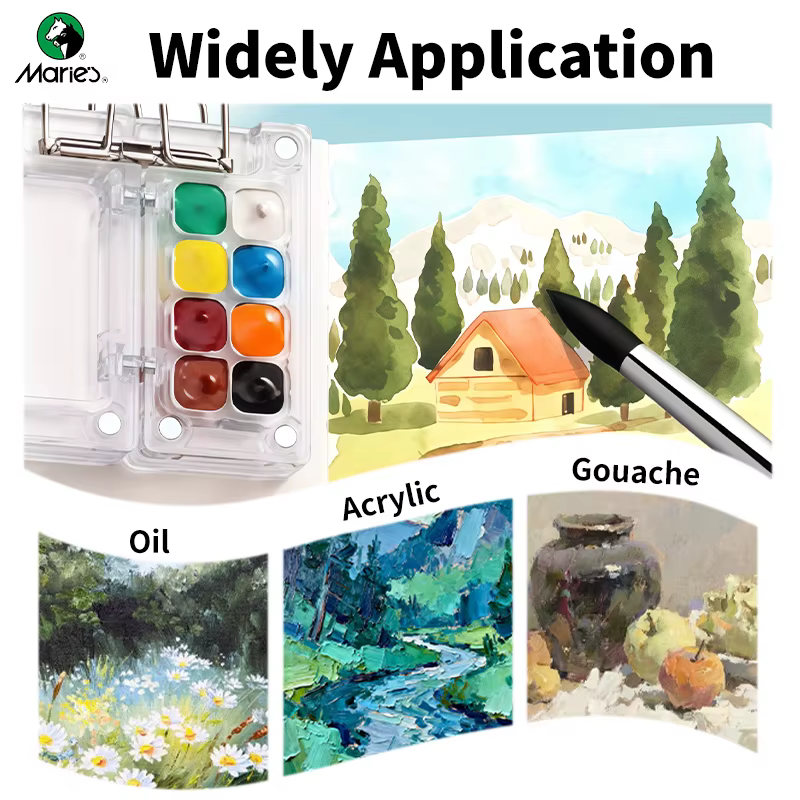 Pinceau aquarelle de voyage Marie's pour artistes