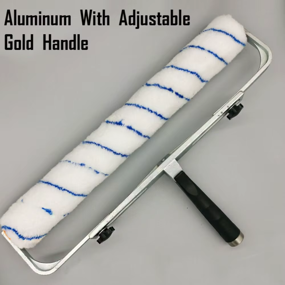 Rouleau de peinture réglable en alliage d'aluminium pour murs et plafonds