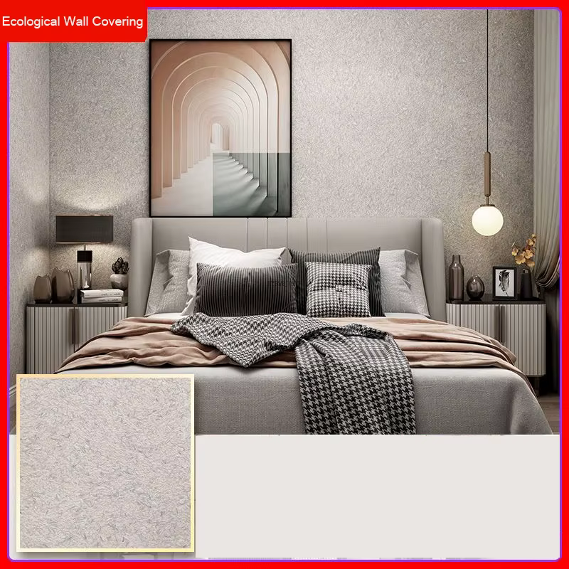 Papier peint liquide mur écologique plâtre de soie boue