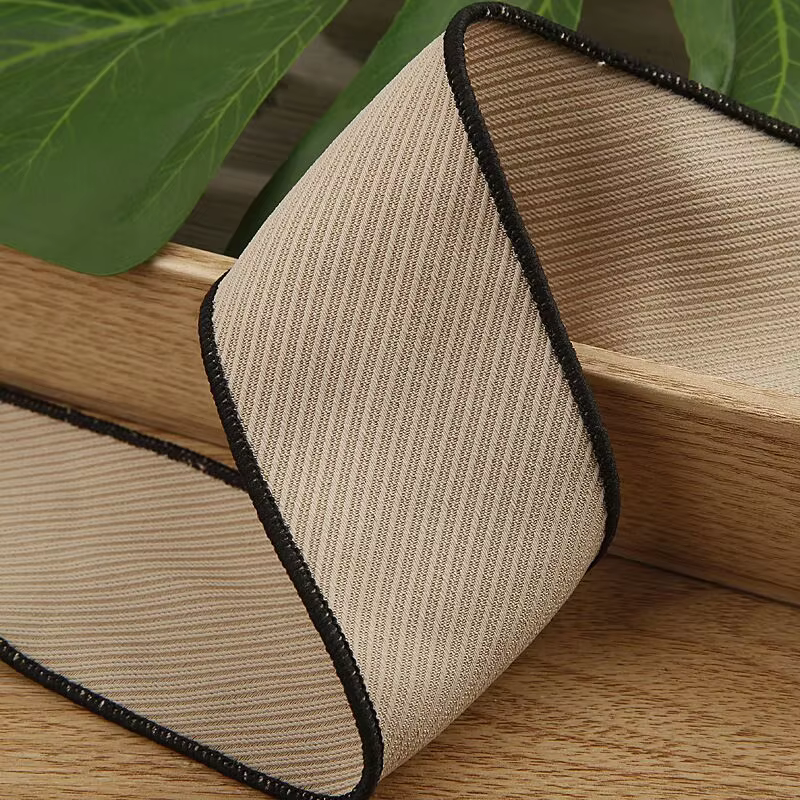 Ruban sergé noir et blanc de 10 yards (30 mm et 50 mm) pour la confection artisanale de nœuds pour cheveux