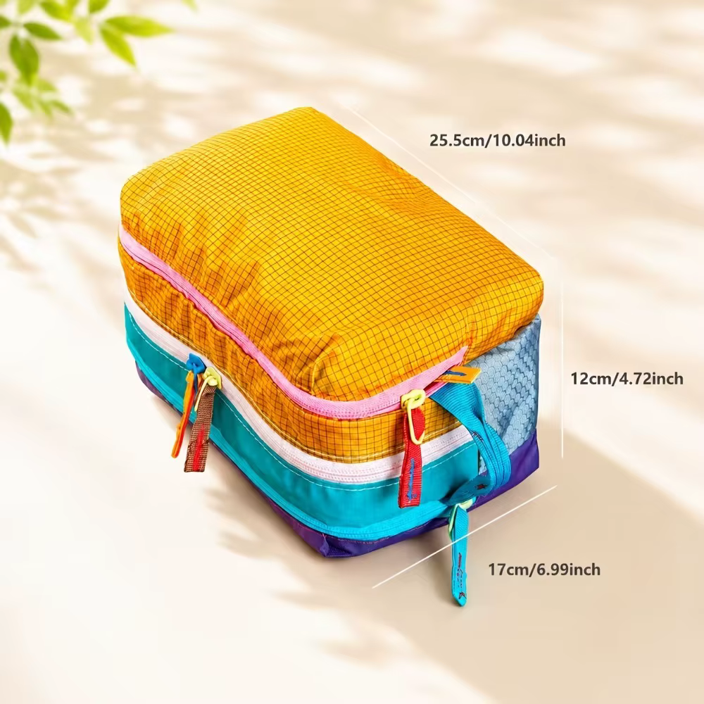 Étui de voyage pour pinceaux de maquillage, organiseur de cosmétiques avec compartiments pour pinceaux, couleur dopamine, pochette de rangement portable pour produits de beauté