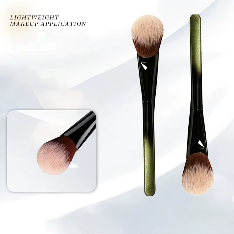 Pinceau à blush professionnel doux et incliné pour blush liquide, crème, poudre de contouring, outil de maquillage de haute qualité
