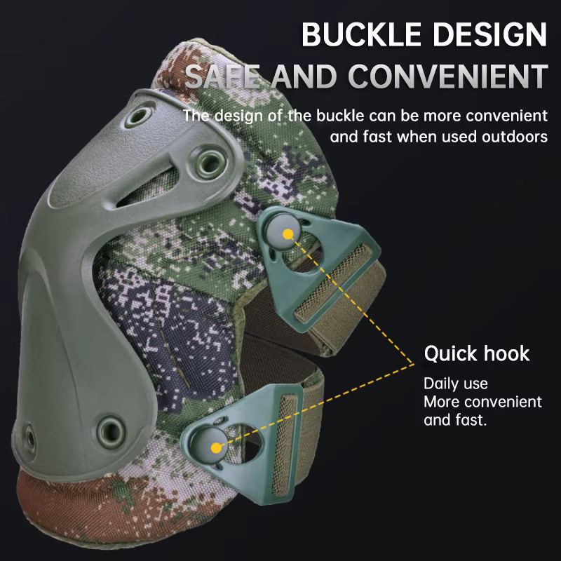 Dulskip-Ensemble de coussinets de protection pour le genou et les coudes, patins de sécurité, jeu de paintball CS extérieur, équipement de cyclisme