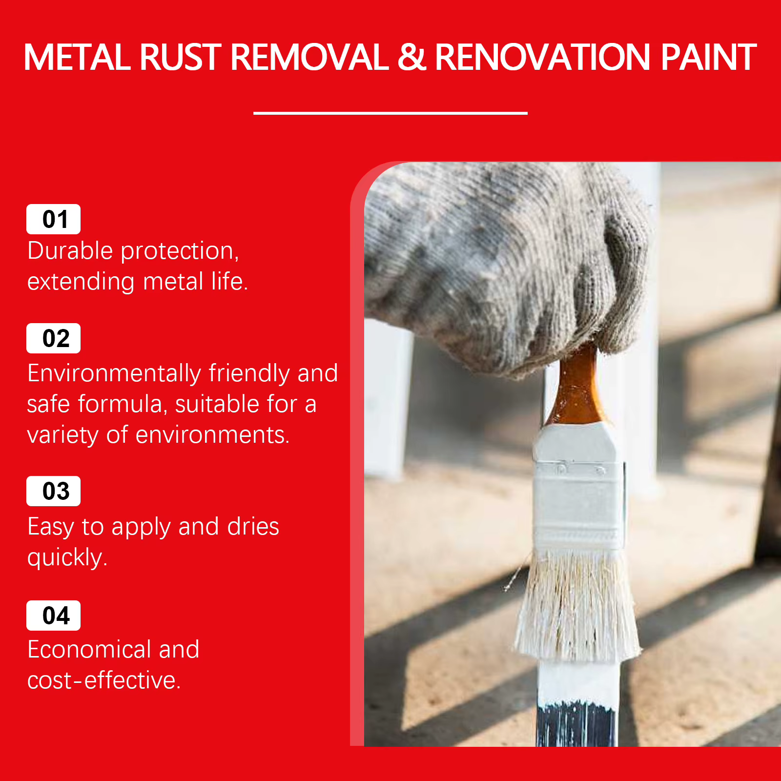 Peinture antirouille métallique à base d'eau : apprêt